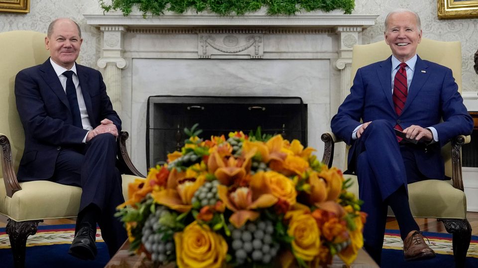 Joe Biden und Olaf Scholz