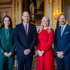 Das norwegische Kronprinzenpaar zu Besuch bei den britischen Royals im Kensington Palast