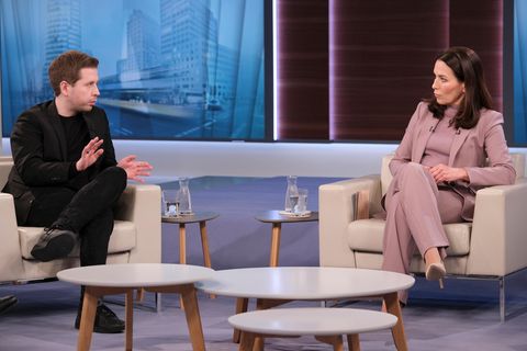 Kevin Kühnert und Anne Will