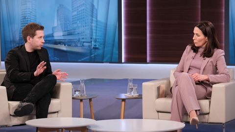 Kevin Kühnert und Anne Will