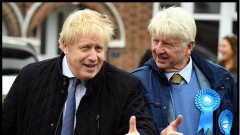 Boris Johnson und sein Vater Stanley