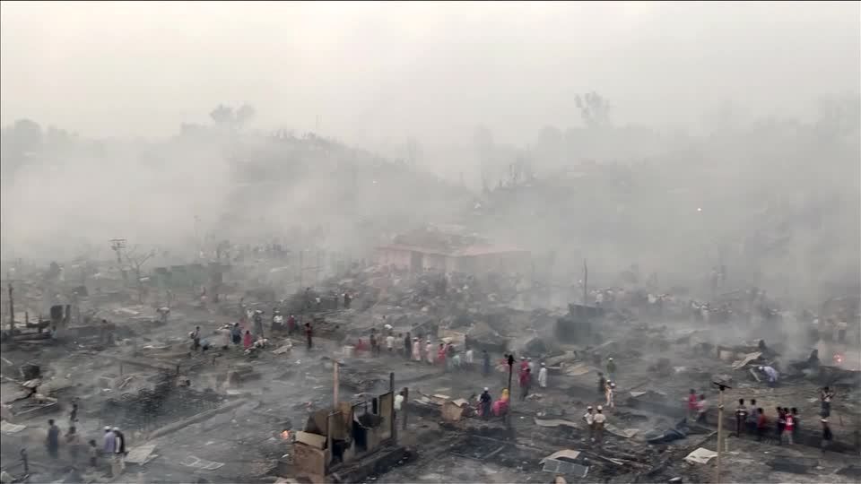 Video: Tausende Rohingya obdachlos: Bilanz nach Brand in Flüchtlingslager
