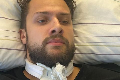 Mike Glemser im Krankenhaus