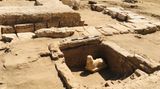 Ein Blick auf die freigelegte Sphinx