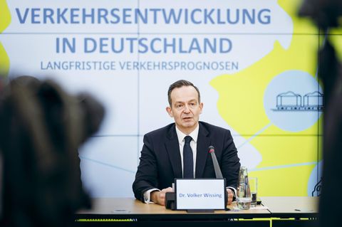 FDP-Verkehrsminister Volker Wissing bei einer Pressekonferenz
