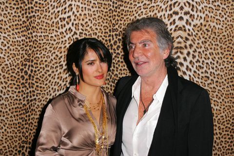 Salma Hayek und Roberto Cavalli bei der Eröffnung des Roberto Cavalli Store in Beverly Hills