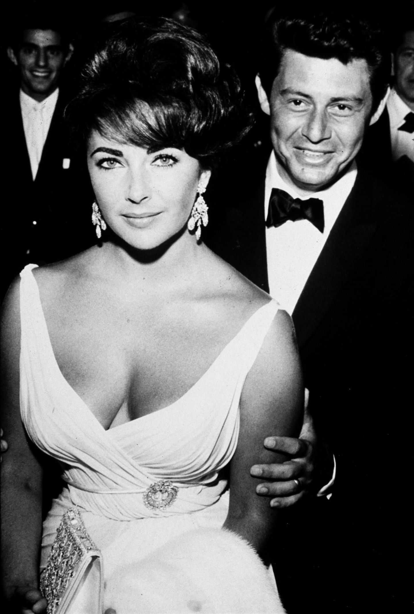 Elizabeth Taylor, hier bei den Oscars 1960 in Begleitung von Ehemann Nummer vier, Eddie Fisher