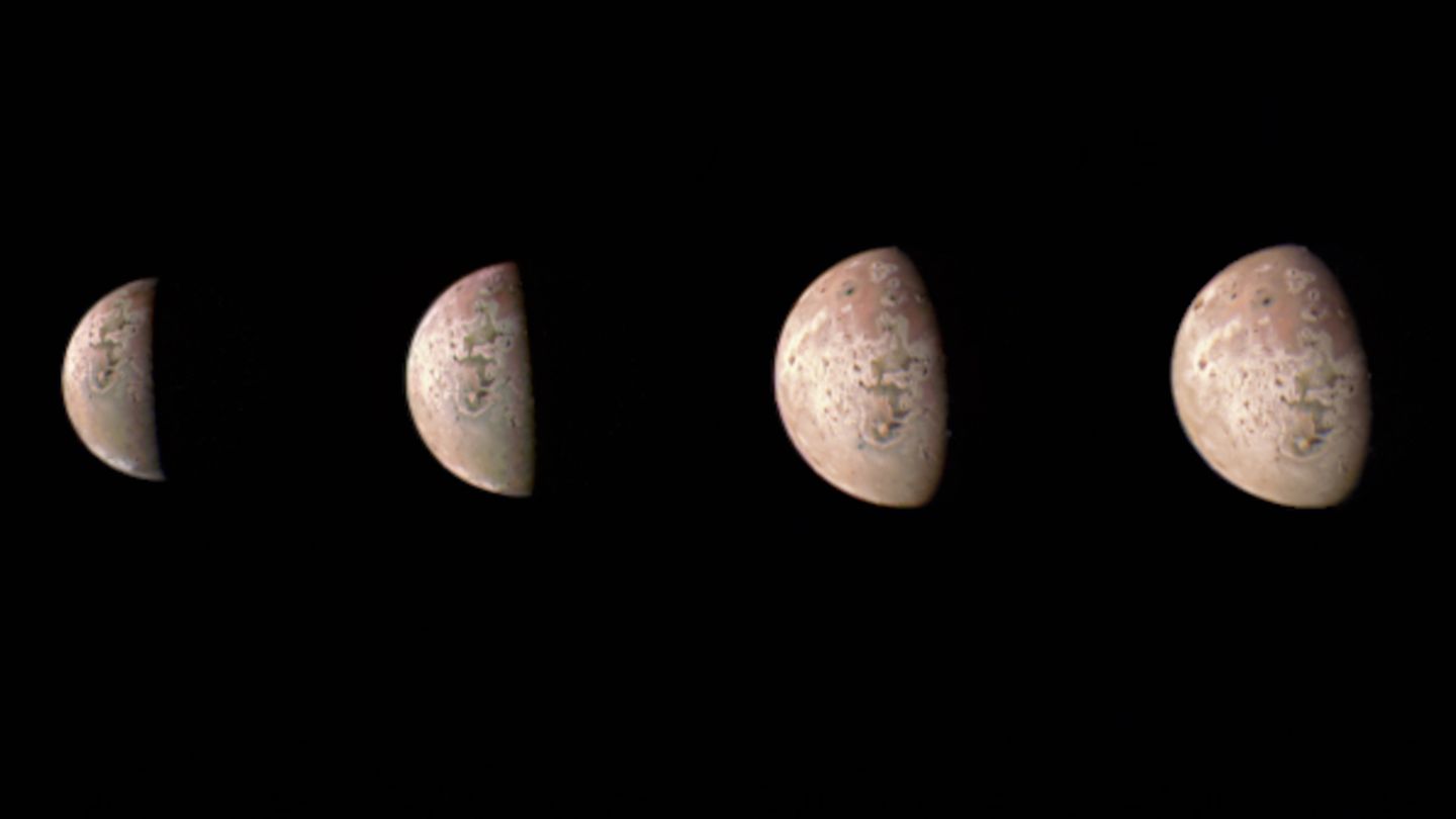 NASA’s Juno spacecraft captures spectacular images of Jupiter’s moon Io
