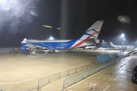 So stand die Maschine schon vor einem Jahr am Flughafen Hahn