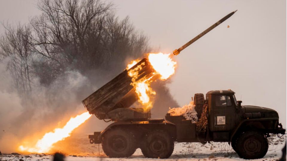 Hyperschallwaffen: Ein Mehrfachraketenwerfer in der Ukraine