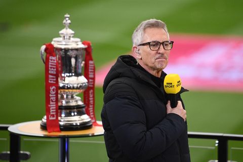 Gary Lineker bei der Moderation eines Fußballspiels für die BBC