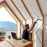 Der Prototyp wurde als Büro ausgelegt. 