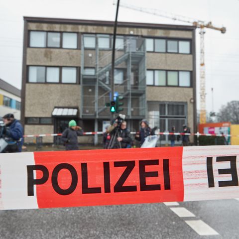 Amoklauf in Hamburg: Absperrbänder am Tatort
