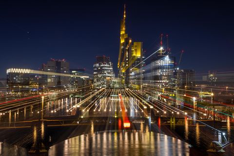 Die Skyline des Frankfurter Bankenviertels