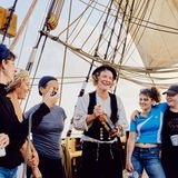 Schnapsverkostung der Crew