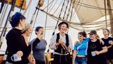 Schnapsverkostung der Crew
