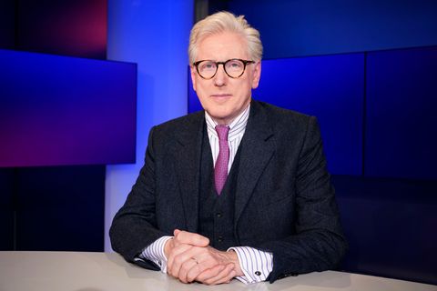 Journalist Theo Koll in der ARD-Talkshow 'maischberger' im Studio