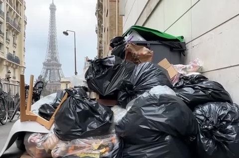 Streik wegen Rentenreform: "Ekelhaft, überall sind Ratten": Paris versinkt im Müll – Lage spitzt sich zu