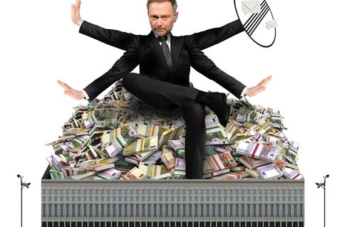 Illustration: Ampelkoalition Christian Lindner