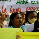 Frauen demonstrieren gegen die Inflation in Venezuela.