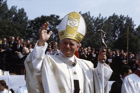 Papst Johannes Paul II. bei einem Besuch in Polen im Jahr 1979