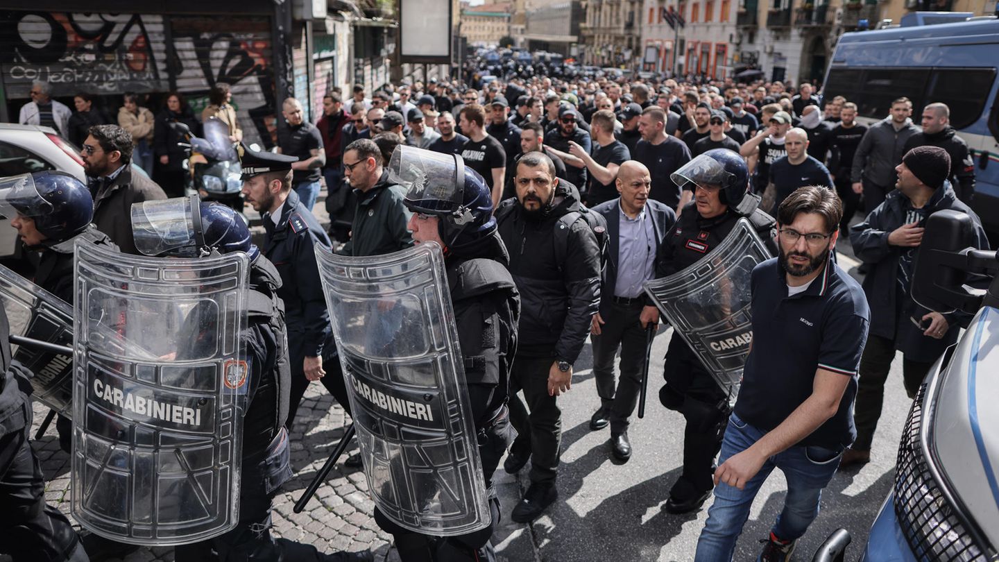 Neapel - Frankfurt Champions League Krawalle