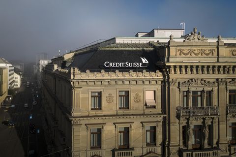Die Zentrale der Schweizer Credit Suisse Bank in Zürich