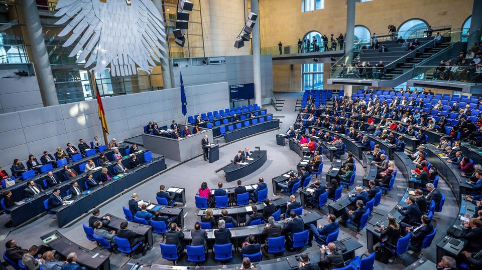 Der deutsche Bundestag in Berlin