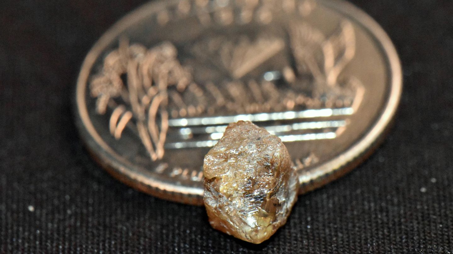 Der in Arkansas gefundene braune Diamant