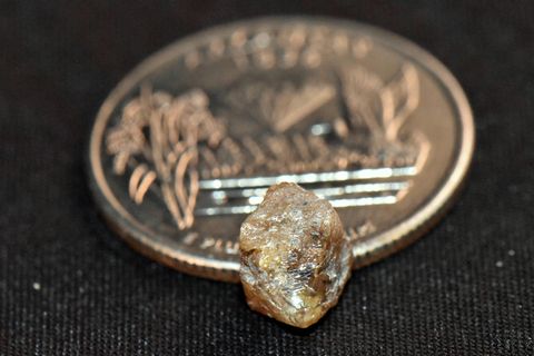 Der in Arkansas gefundene braune Diamant