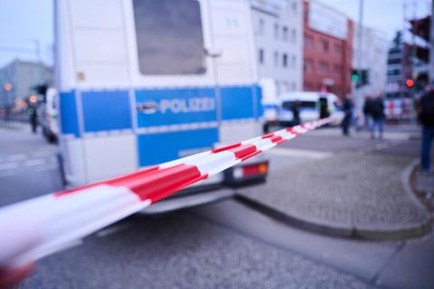 Ein Polizeiauto in Berlin