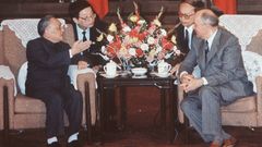 Michael Gorbatschow und Deng Xiaoping