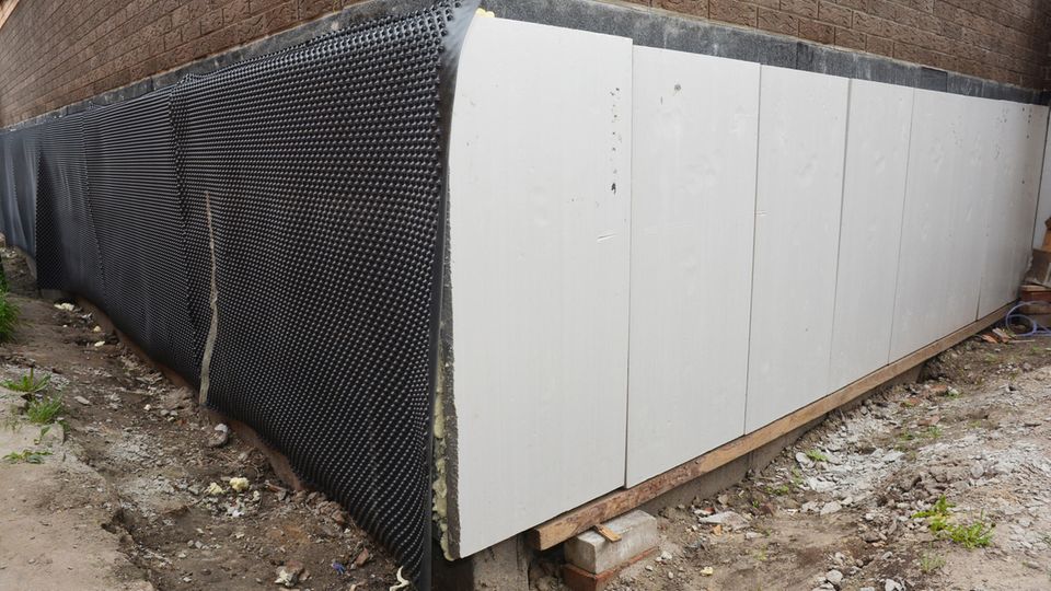 Kellerdämmung bedeutet Erdarbeit