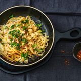 Krautnudeln mit Feta