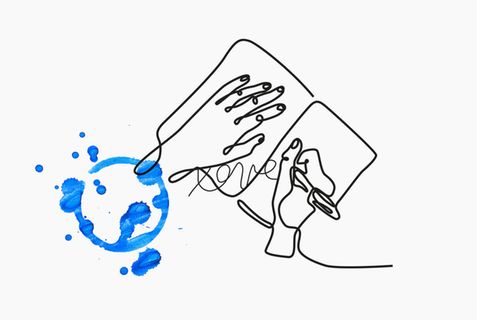Illustration Brief zum Thema Versöhnung