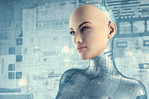 Roboter Frau