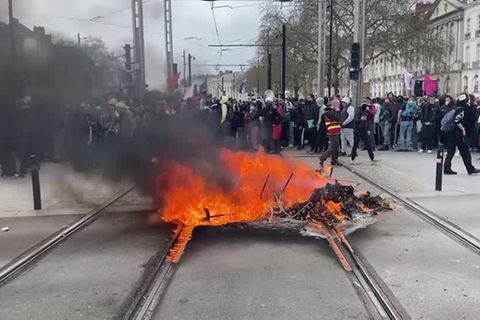 Video: Erneut landesweite Proteste in Frankreich gegen Macrons Rentenreform