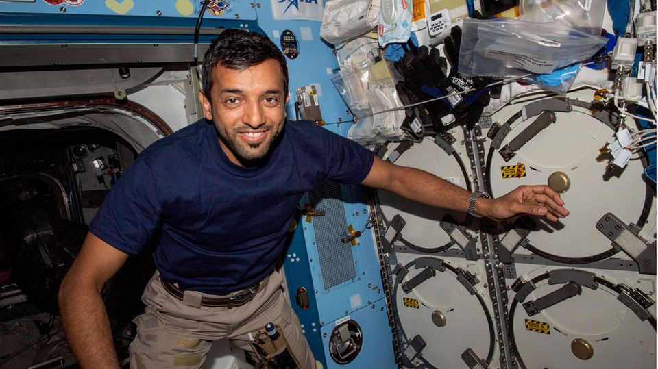 Astronaut Sultan Al Neyadi auf der ISS.