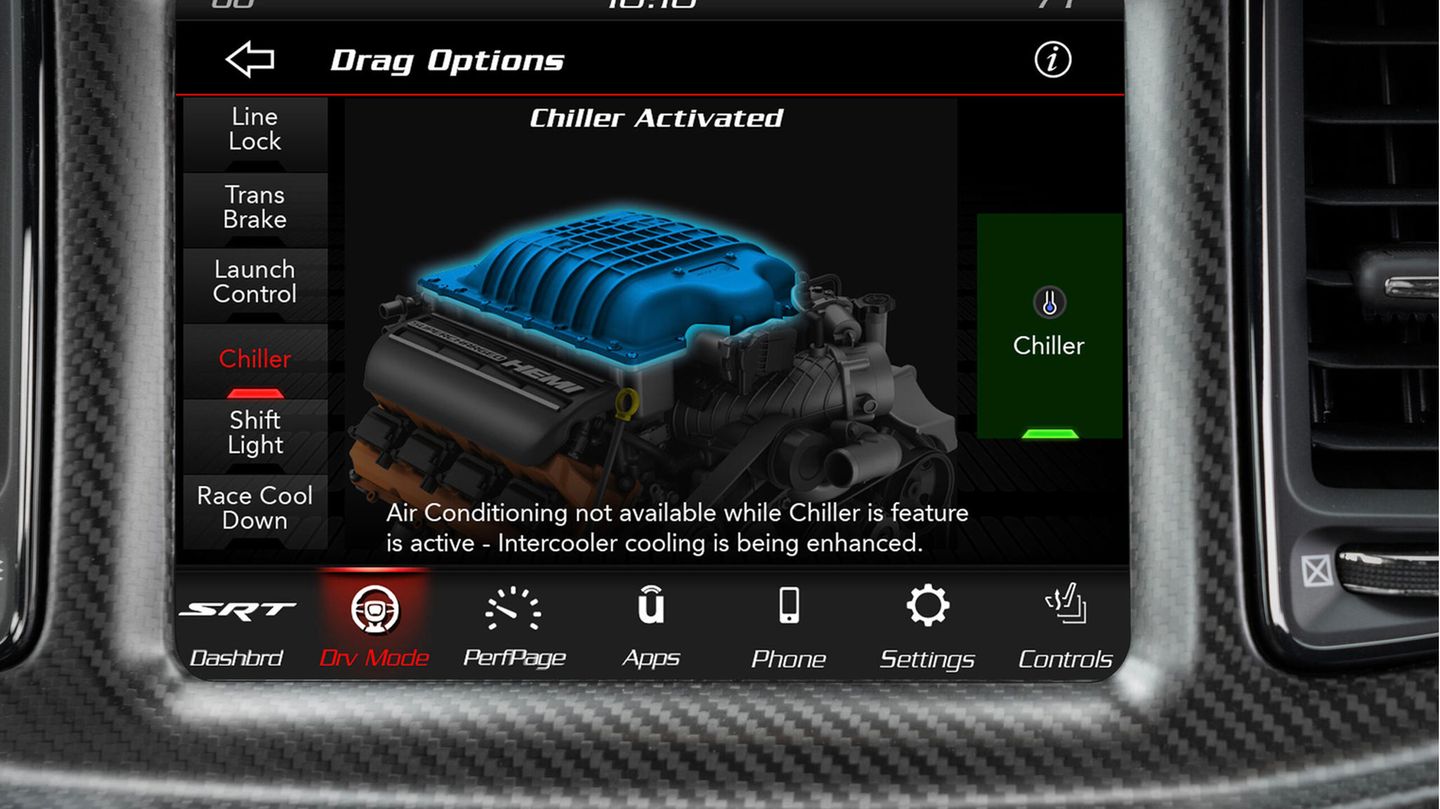 Challenger SRT Demon 170 Display Cooler