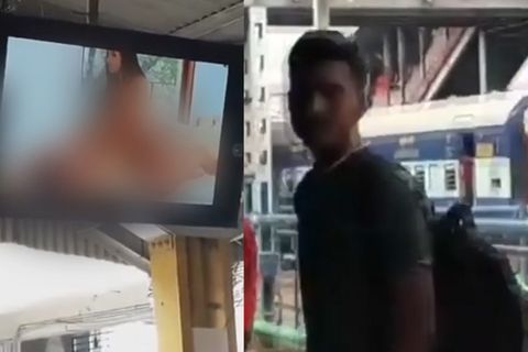 Skurriles aus Indien: Fahrgäste auf Bahnsteig schockiert: Plötzlich flimmert Porno über Bildschirme