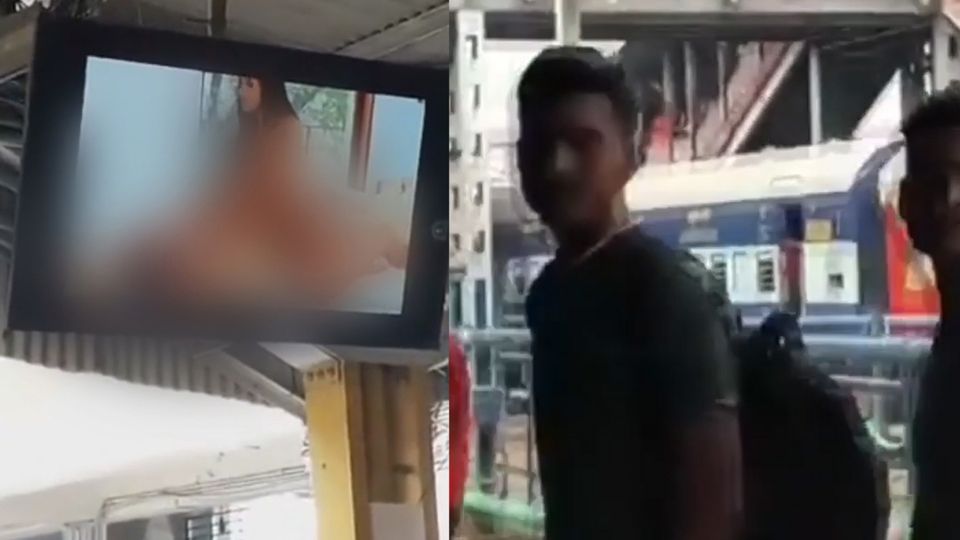 Skurriles aus Indien: Fahrgäste auf Bahnsteig schockiert: Plötzlich flimmert Porno über Bildschirme Skurriles aus Indien: Fahrgäste auf Bahnsteig schockiert: Plötzlich flimmert Porno über Bildschirme