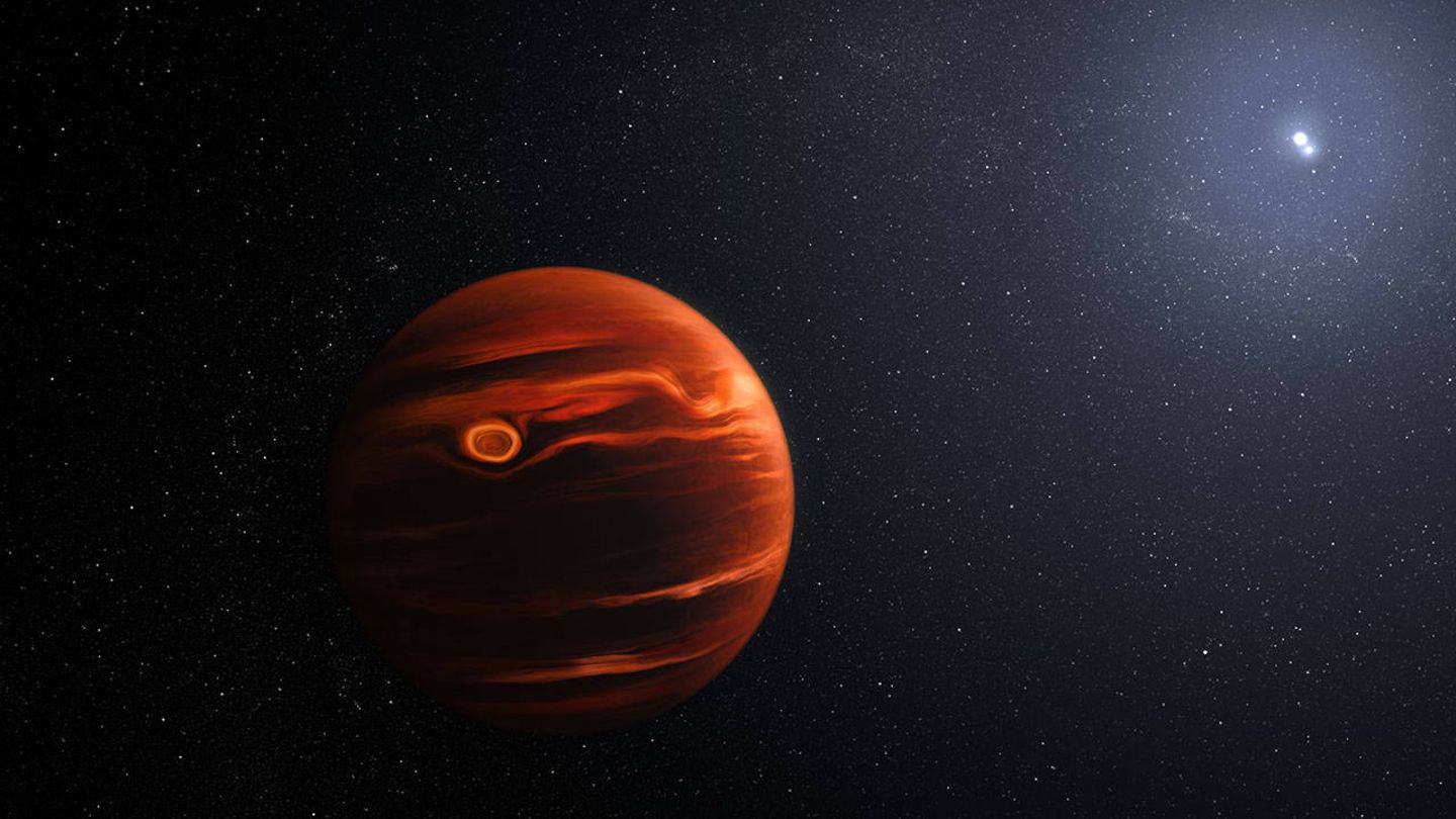 Sandsturm auf dem Exoplanet