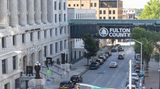 Außenansicht des Gerichtsgebäudes im Zentrum von Atlanta