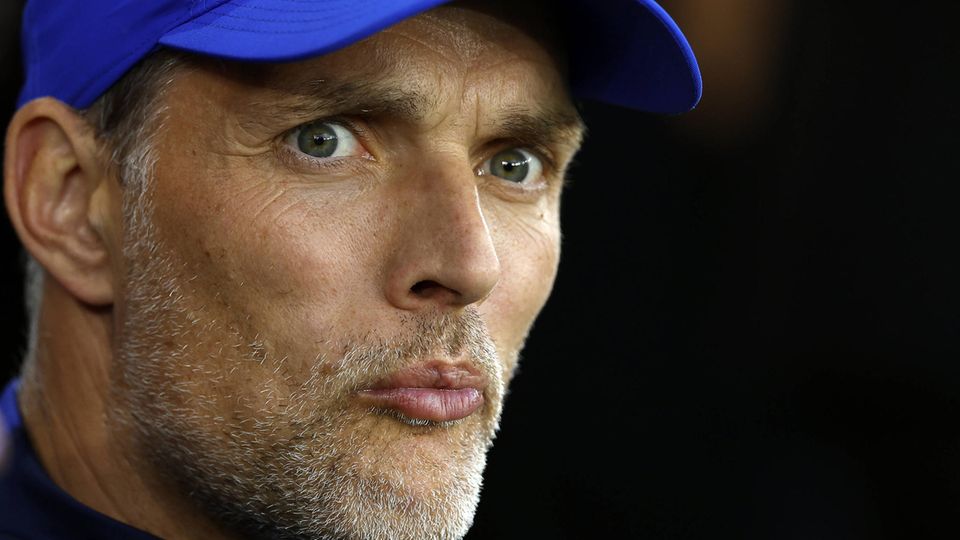 Thomas Tuchel als Trainer des FC Chelsea bei einem Spiel in der Premier League