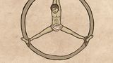 Mercedes Benz-Logo im Mittelalter-Design