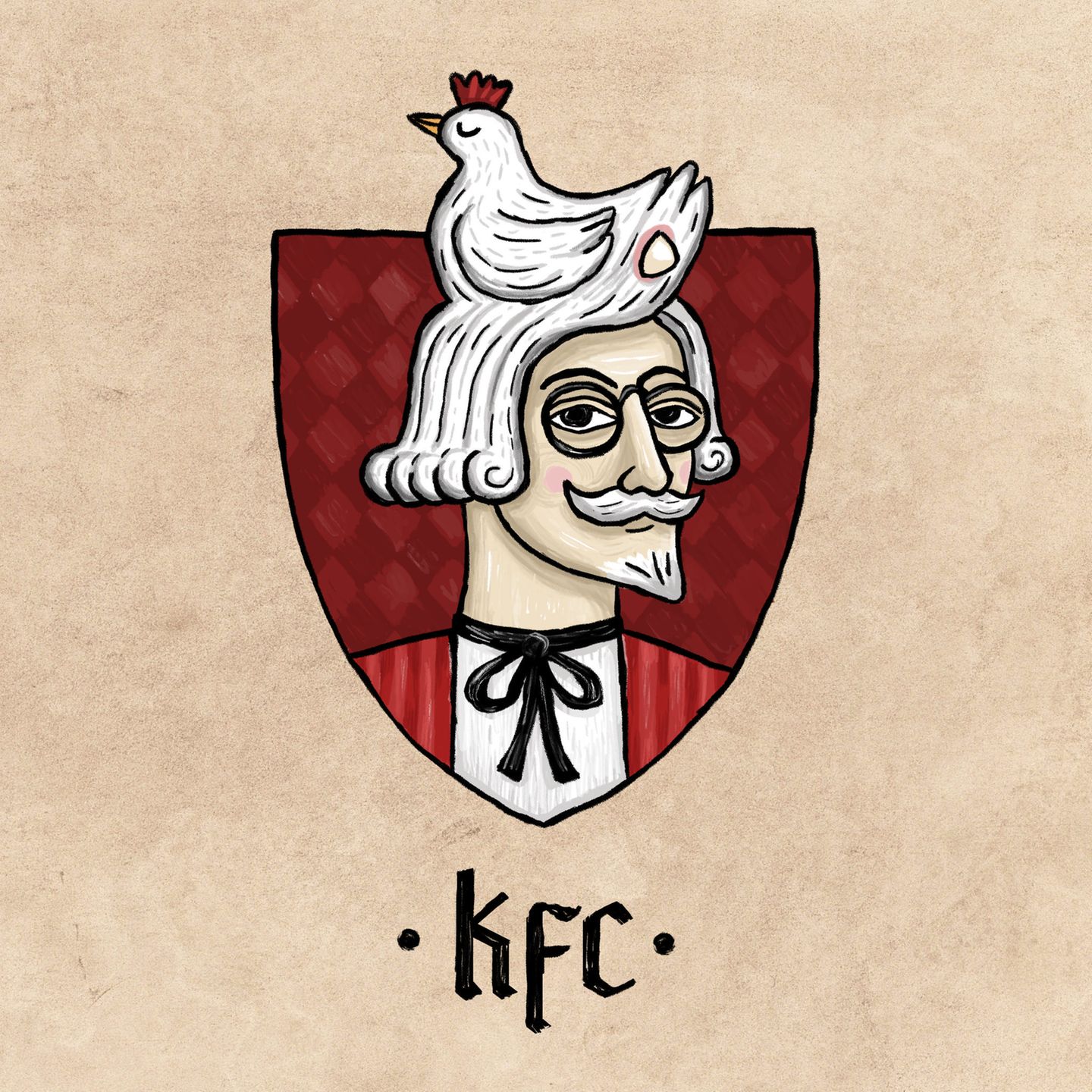 KFC-Logo im Mittelalter-Design