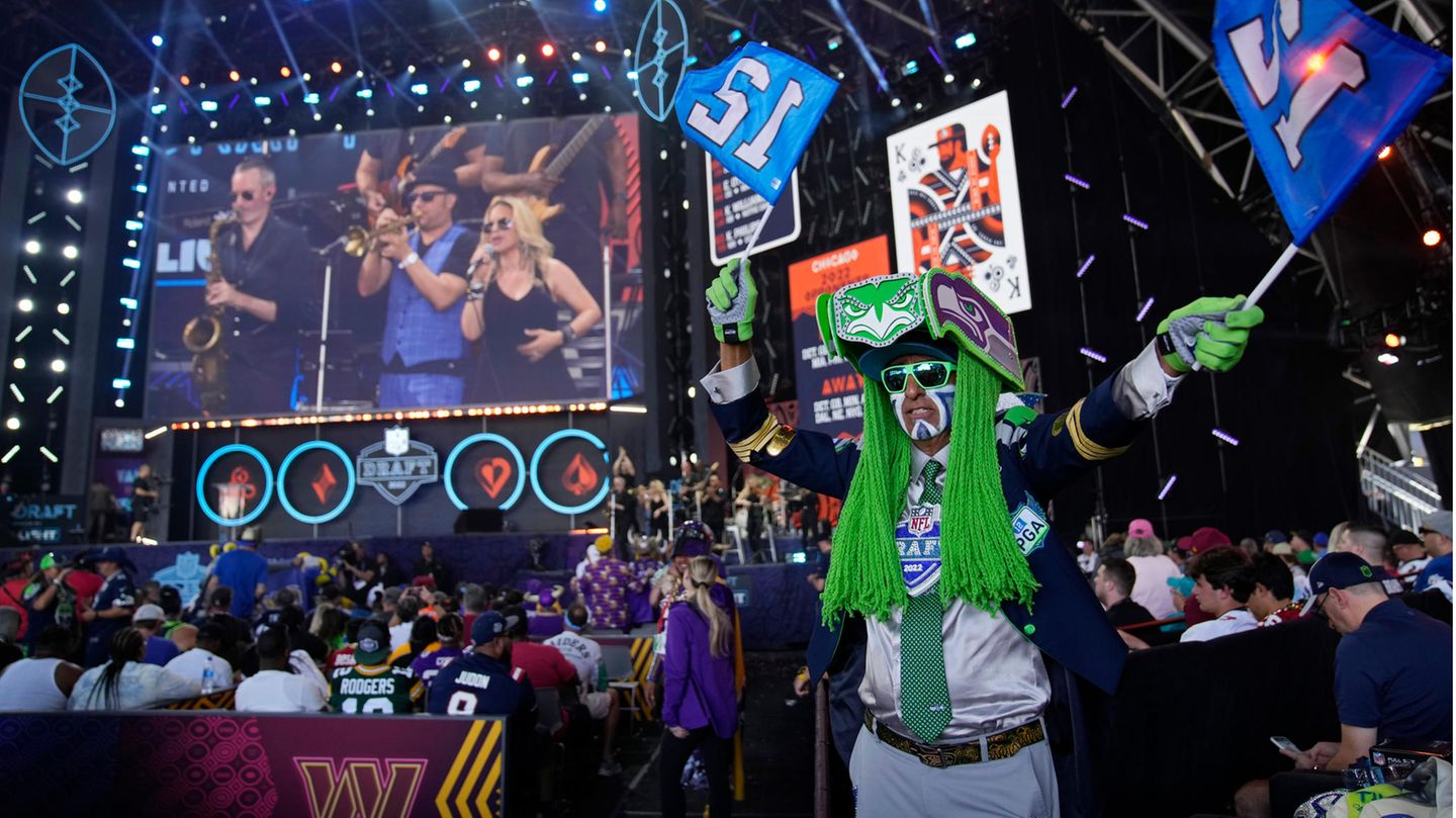 Der NFL-Draft – wie hier 2022 in Las Vegas – ist in den USA ein Mega-Event