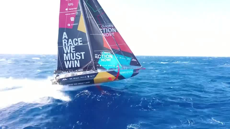 Video: Ocean Race: Team Malizia in Führung vor Kap Hoorn