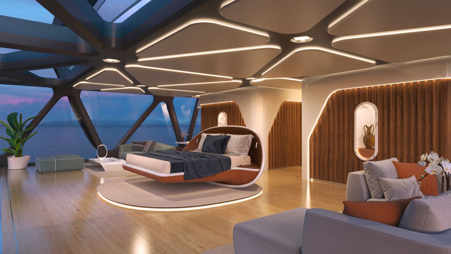 Pegasus Jacht Schlafzimmer