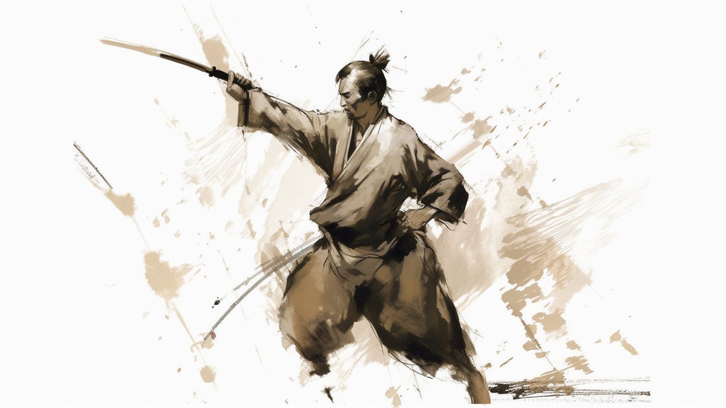 Samurai Action-Painting